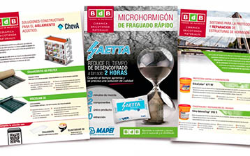 La colección de folletos técnicos BdB se completa con las soluciones de Chova, SIKA y MAPEI.
