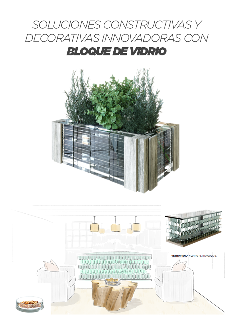 Decoración y construcción con Bloque de Vidrio