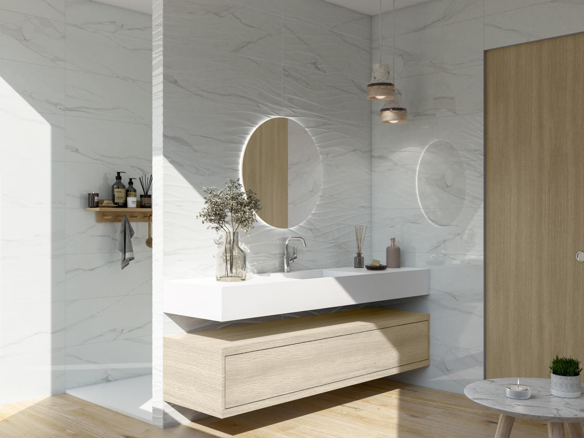 cerámica para baño natural