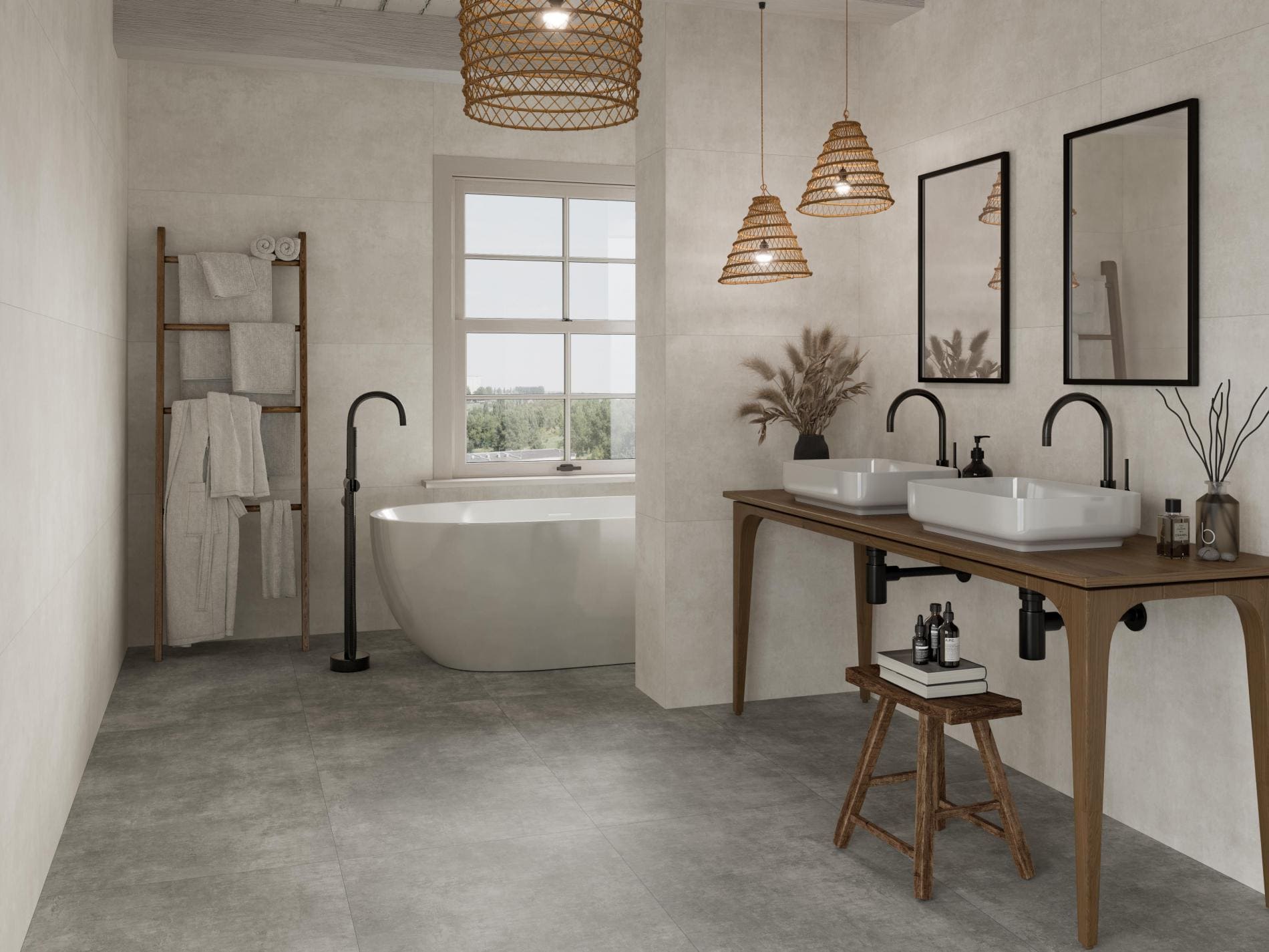 cerámica para baño natural / Cerámica según la zona de la casa