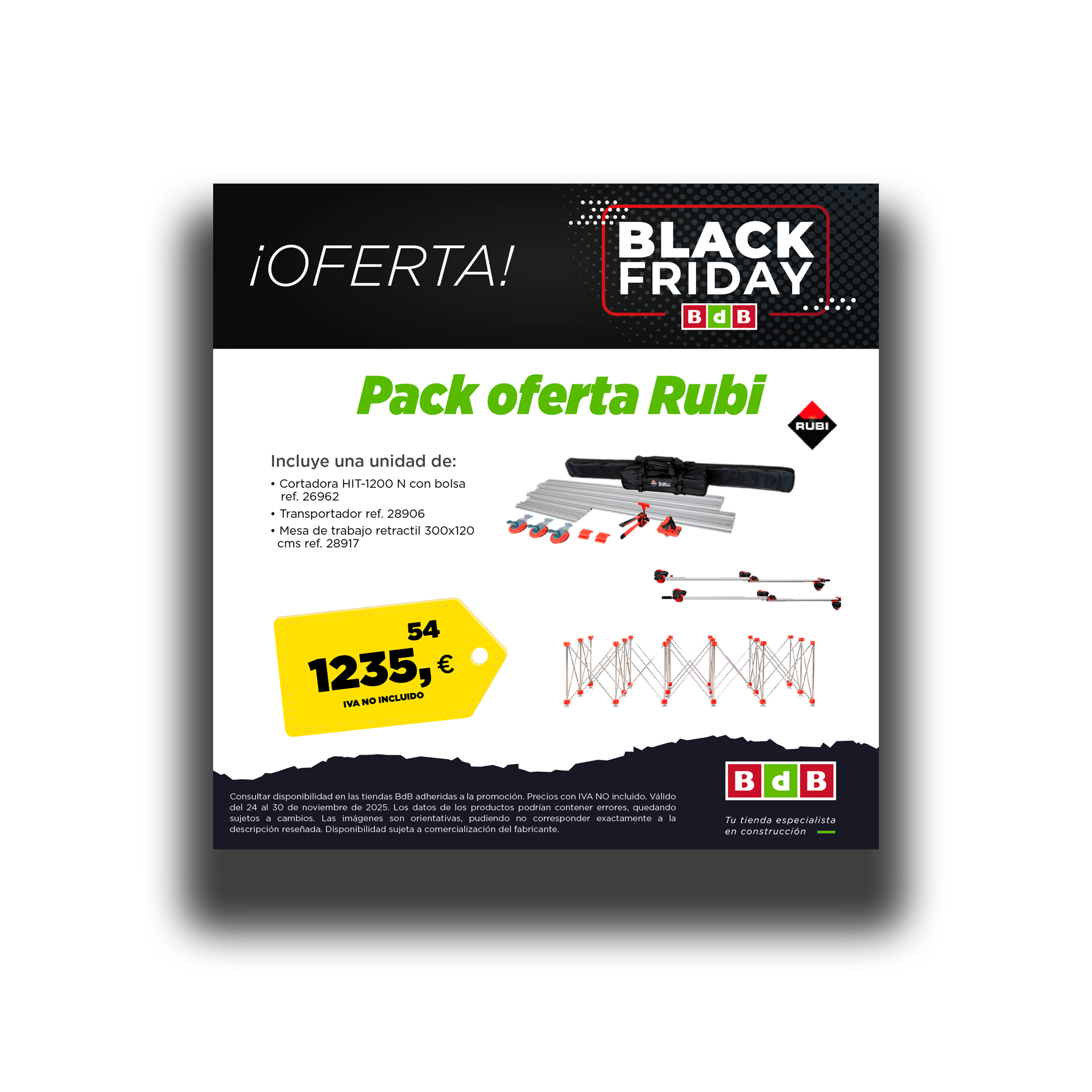 Promoción Black Friday Pack oferta Rubi