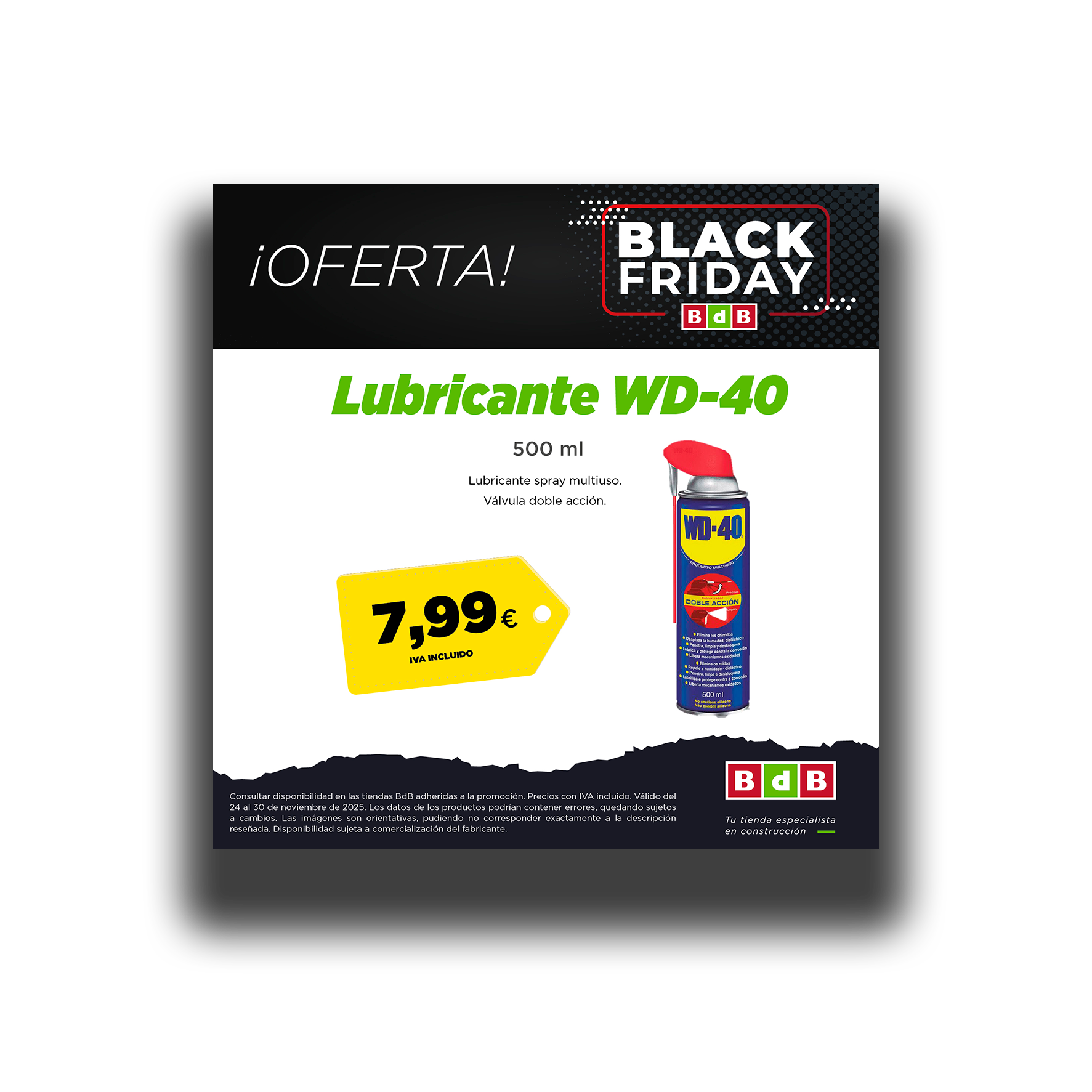 Promoción Black Friday Lubricante WD-40