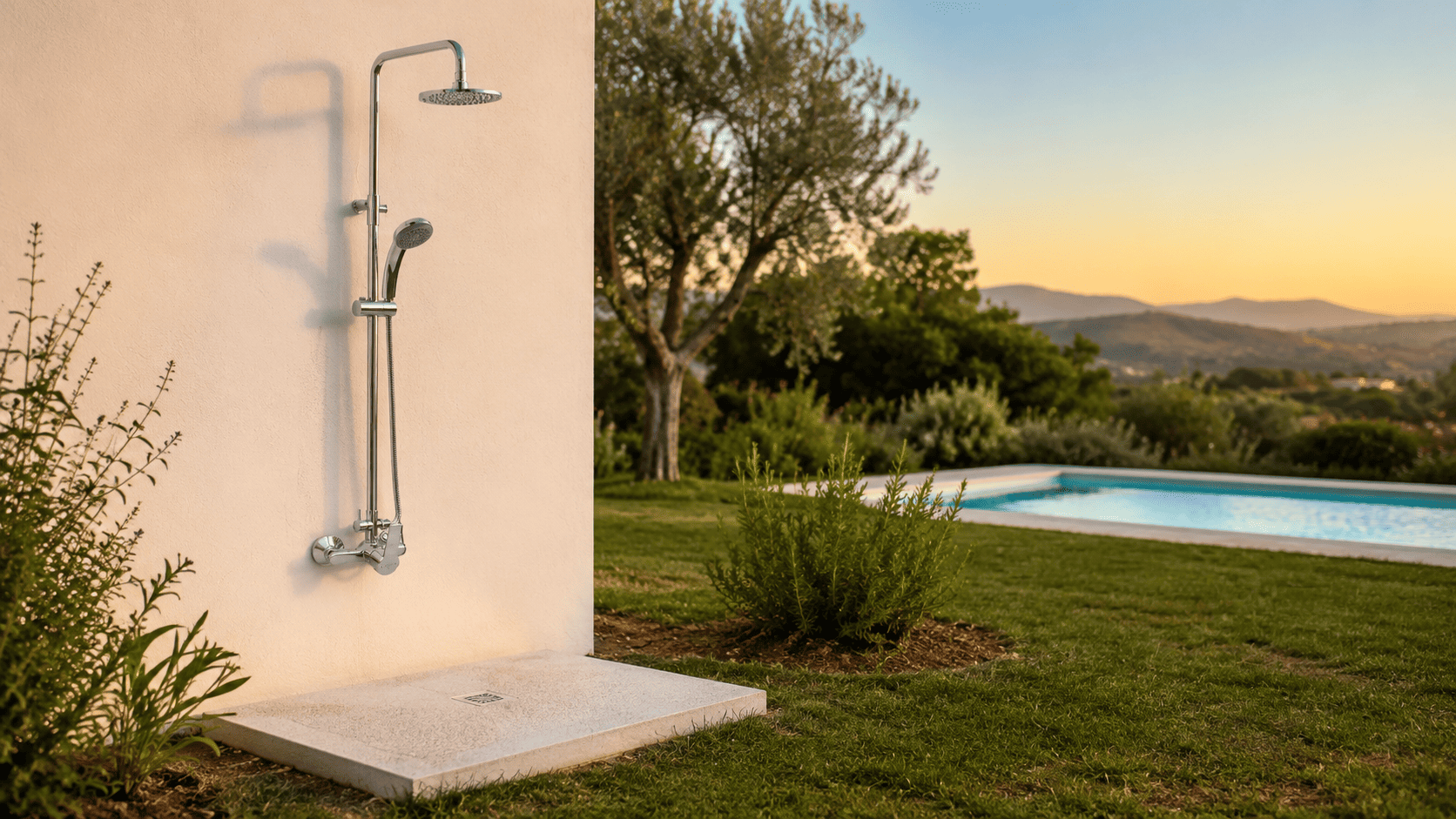 Instalar ducha exterior jardín: materiales paso a paso