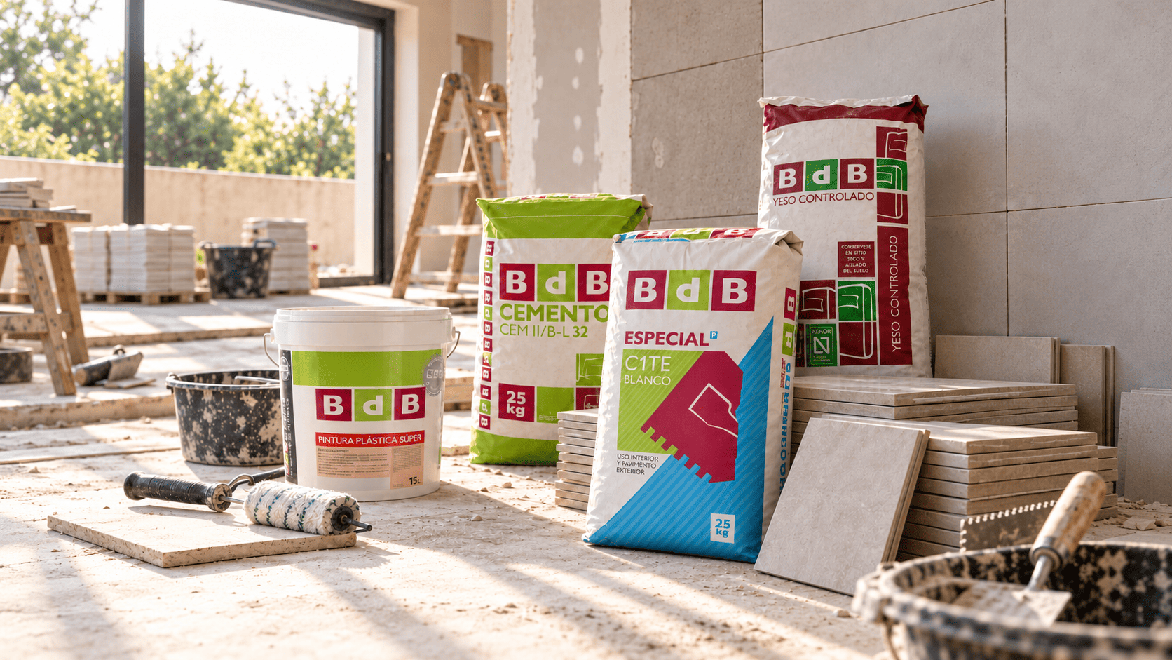 Cómo calcular material de construcción: azulejo, mortero, cemento, pintura y yeso