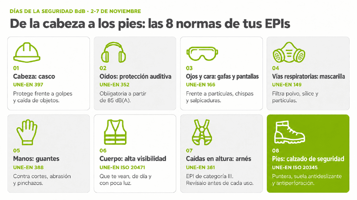 Las 8 normas de tus EPIs en construcción y reforma